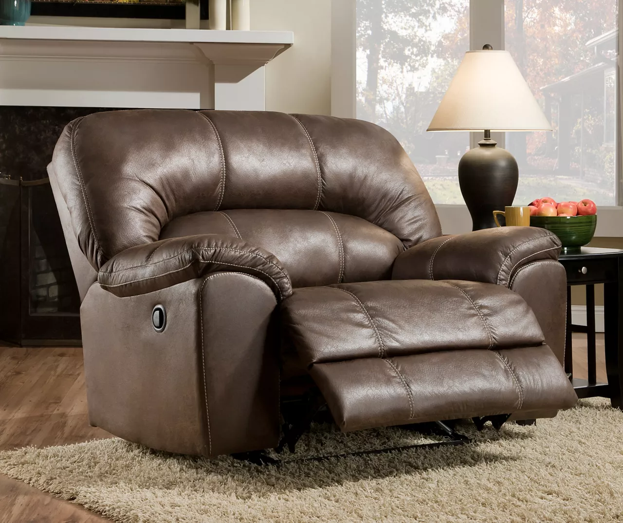 Stallion Brown Snuggle Up Recliner Stallion Brown Snuggle Up Recliner -Home Furniture Store 810168898 3