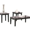 3- Piece Maysville Faux Marble Black Occasional Table Set 2 3- Piece Maysville Faux Marble Black Occasional Table Set -Home Furniture Store 810363736 2