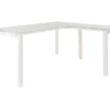Baraga White L-Shaped Corner Desk -Home Furniture Store 810389269 2
