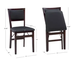 Brown Classic Open Back Folding Chairs, 2-Pack 15 Brown Classic Open Back Folding Chairs, 2-Pack -Home Furniture Store 810389460 A7
