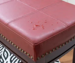 30" Brooke Red Saddle Barstool -Home Furniture Store 810389513 4