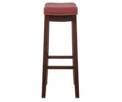 30" Brooke Red Saddle Barstool -Home Furniture Store 810389513 6