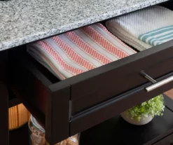 Ree Black Granite Top Kitchen Cart With Storage -Home Furniture Store 810389519 A8 8