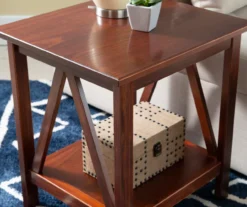 Rockford Antique Tobacco End Table -Home Furniture Store 810389562 B8