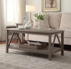 Rockford Rustic Gray Coffee Table -Home Furniture Store 810389565 2 1