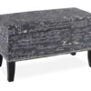 Claudia Gray Script Storage Ottoman -Home Furniture Store 810389626 1
