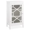 Ava White Geometric Single Door Cabinet 2 Ava White Geometric Single Door Cabinet -Home Furniture Store 810389658 1