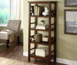 Rockford Antique Tobacco 4-Shelf Bookcase 4 Rockford Antique Tobacco 4-Shelf Bookcase -Home Furniture Store 810389675 3