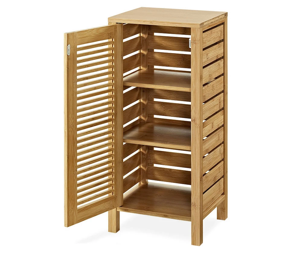 Pierce Bamboo Single Door Floor Cabinet Pierce Bamboo Single Door Floor Cabinet -Home Furniture Store 810389686 2