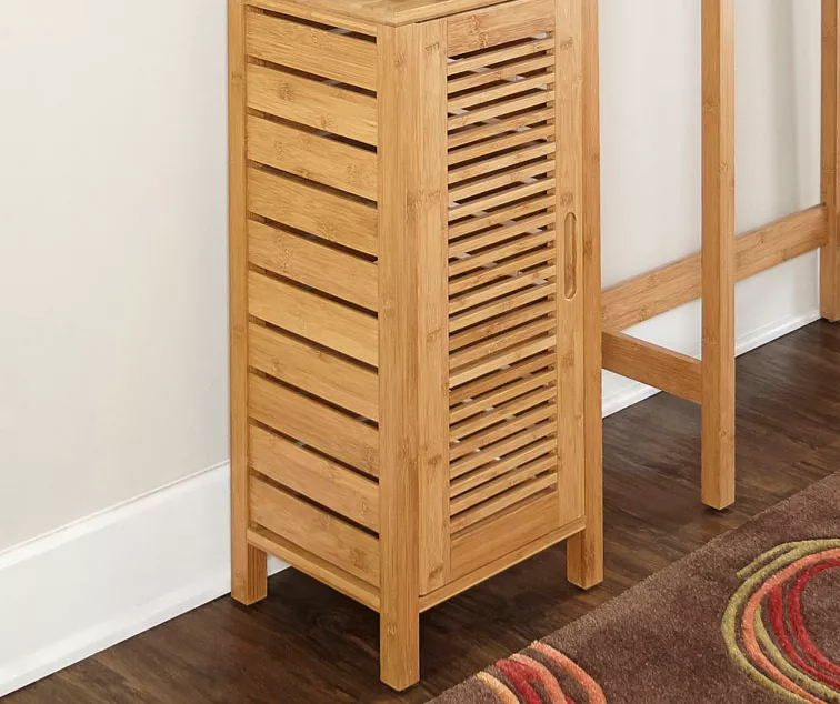Pierce Bamboo Single Door Floor Cabinet Pierce Bamboo Single Door Floor Cabinet -Home Furniture Store 810389686 3