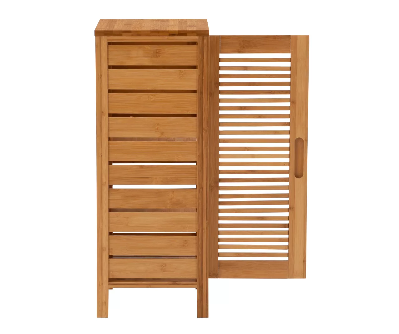 Pierce Bamboo Single Door Floor Cabinet Pierce Bamboo Single Door Floor Cabinet -Home Furniture Store 810389686 A2 1