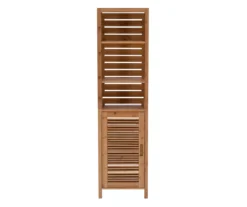 Pierce Bamboo 3-Shelf Tall Cabinet -Home Furniture Store 810389688 A0 2