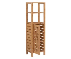 Pierce Bamboo 5-Shelf Mid Cabinet -Home Furniture Store 810389690 A0 3