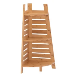 Pierce Bamboo 3-Tier Corner Shelf 8 Pierce Bamboo 3-Tier Corner Shelf -Home Furniture Store 810389691 2