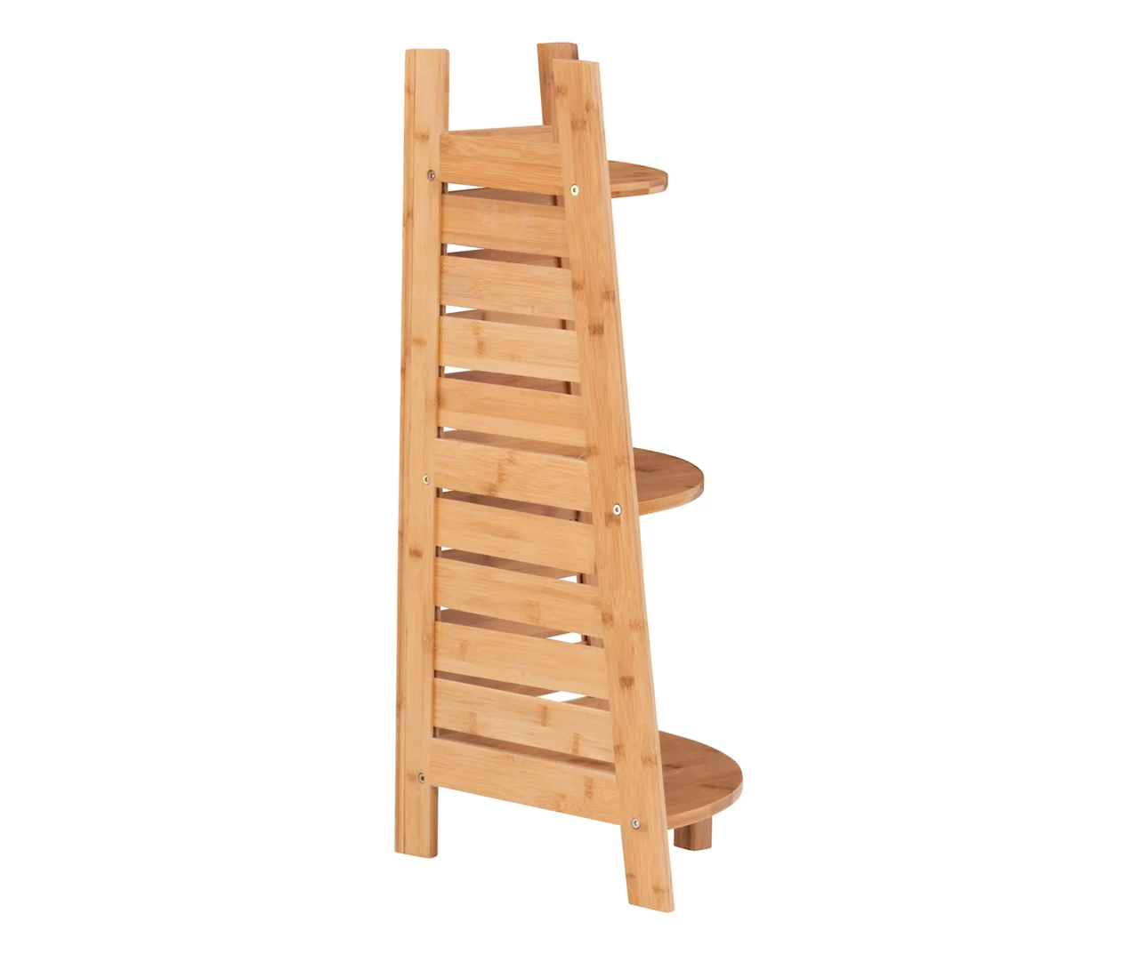 Pierce Bamboo 3-Tier Corner Shelf Pierce Bamboo 3-Tier Corner Shelf -Home Furniture Store 810389691 A1