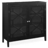Ava Black Geometric 2-Door Cabinet 2 Ava Black Geometric 2-Door Cabinet -Home Furniture Store 810389696 3