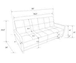 Ameriwood Avianna Coil Futon 14 Ameriwood Avianna Coil Futon -Home Furniture Store 810405133 17