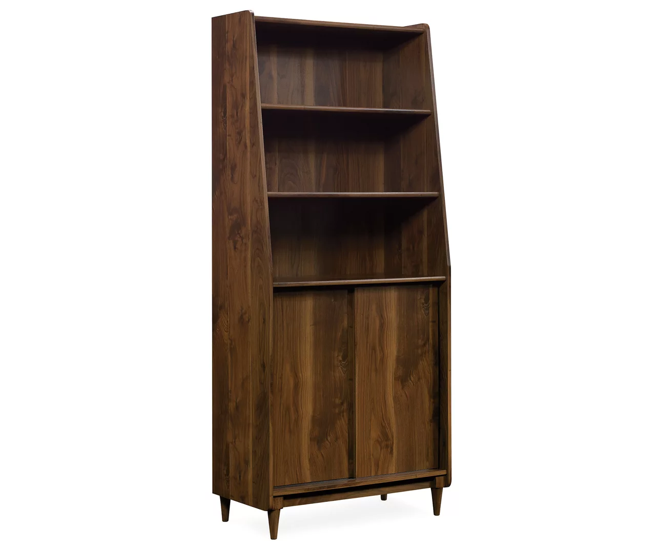 Harvey Park Dark Brown 3-Shelf Wide Bookcase Harvey Park Dark Brown 3-Shelf Wide Bookcase -Home Furniture Store 810406224 1
