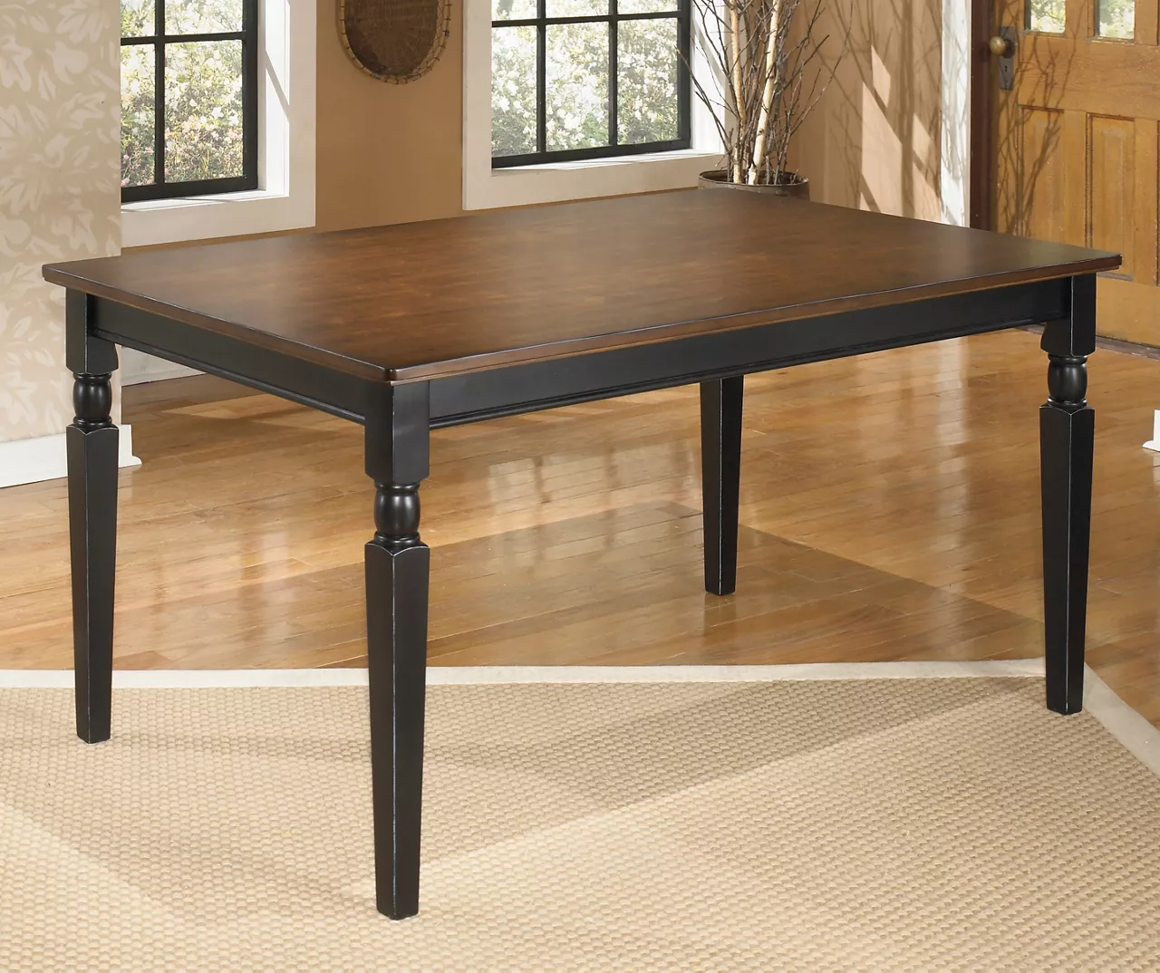 Owingsville Black & Brown Dining Table Owingsville Black & Brown Dining Table -Home Furniture Store 810408959