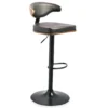 Bellatier Brown Low Back Adjustable Height Barstool -Home Furniture Store 810409020 4