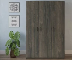 Rodeo Weathered Oak 3-Door Wardrobe -Home Furniture Store 810409561 2