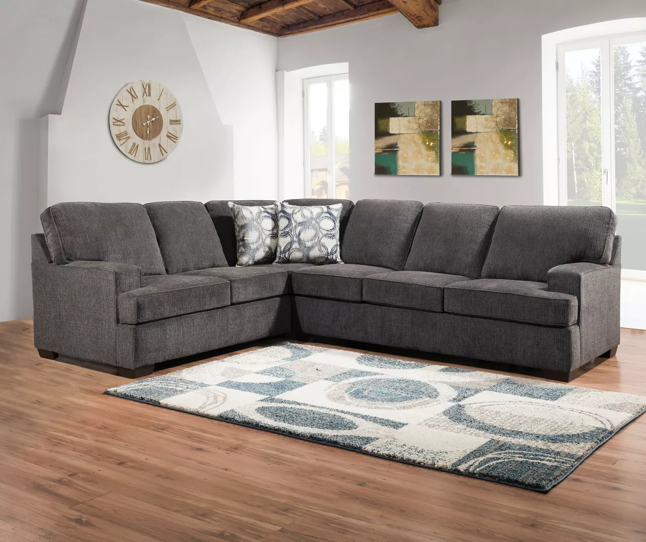 Lane Home Solutions Kasan Gray Living Room Sectional Lane Home Solutions Kasan Gray Living Room Sectional -Home Furniture Store 810413397 810413398 2