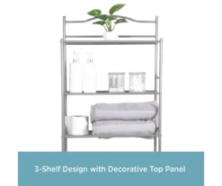 Polished Pewter Over-the-Toilet Space Saver -Home Furniture Store 810418048 A0 3