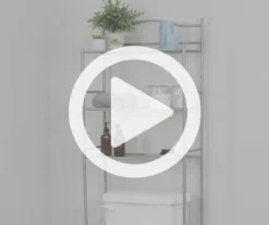 Polished Pewter Over-the-Toilet Space Saver -Home Furniture Store 810418048 V0