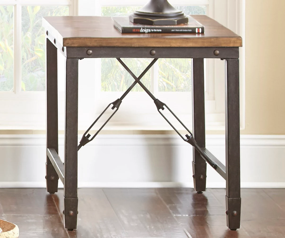 Ashford Wood & Metal End Table Ashford Wood & Metal End Table -Home Furniture Store 810422851 1