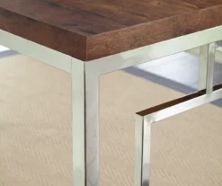 Alize Chrome Geometric Desk -Home Furniture Store 810422875 1