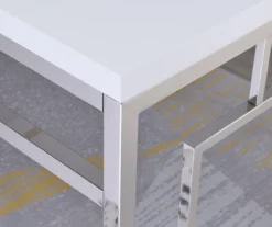 Alize Chrome Geometric Desk -Home Furniture Store 810422877 1