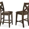 Crosspointe Faux Leather Counter Chairs, 2-Pack -Home Furniture Store 810422890 1