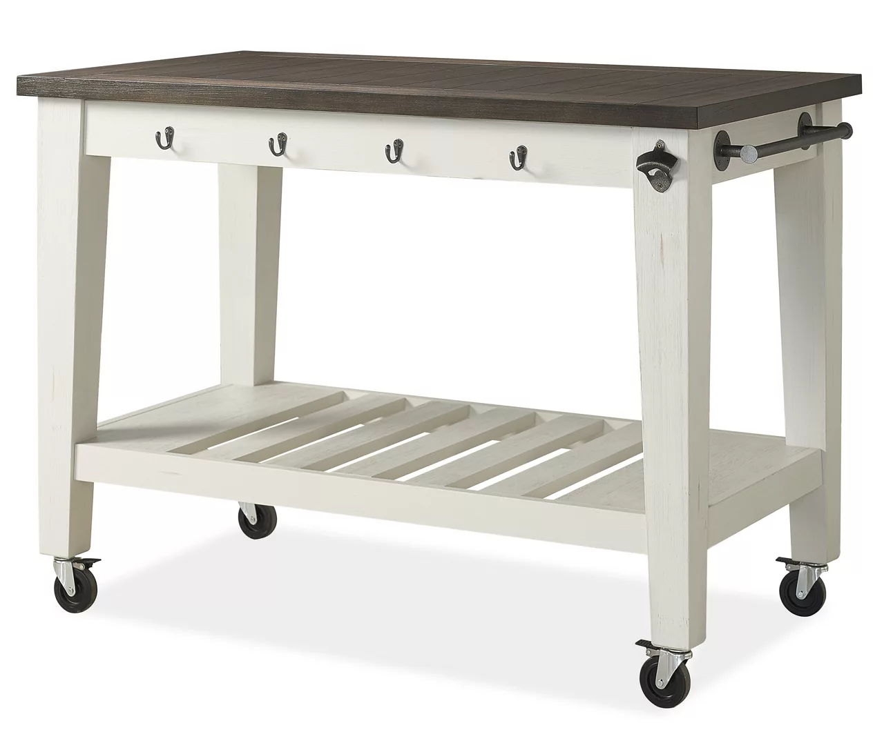 Cayla Two-Tone Rolling Kitchen Cart Cayla Two-Tone Rolling Kitchen Cart -Home Furniture Store 810423038 3