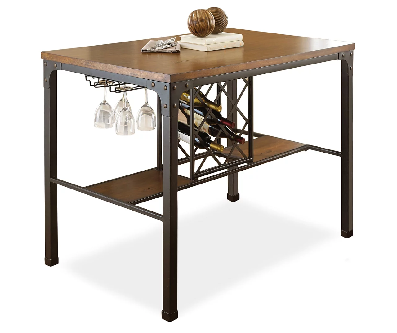 Rebecca Wine Storage Counter Table Rebecca Wine Storage Counter Table -Home Furniture Store 810423088 1