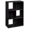 Black Oak 6-Cube Storage Organizer -Home Furniture Store 810435811