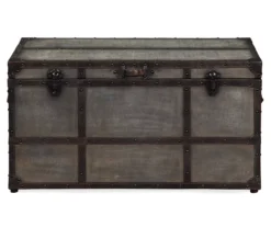 Amsel Gray Storage Trunk -Home Furniture Store 810458018 3