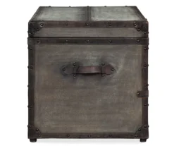 Amsel Gray Storage Trunk -Home Furniture Store 810458018 5