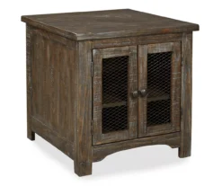 Danell Ridge Brown 2-Door End Table -Home Furniture Store 810458197 2