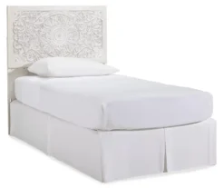 Paxberry Whitewash Carved Medallion Twin Headboard -Home Furniture Store 810458222 2 1