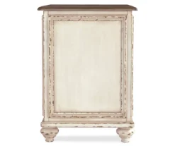 Realyn White & Brown Two-Tone Chairside End Table 5 Realyn White & Brown Two-Tone Chairside End Table -Home Furniture Store 810458285 3