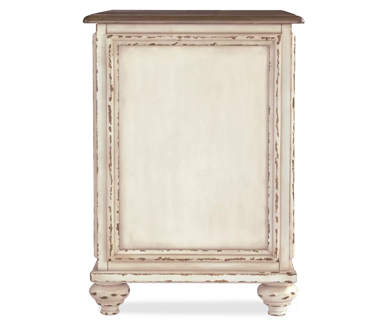 Realyn White & Brown Two-Tone Chairside End Table Realyn White & Brown Two-Tone Chairside End Table -Home Furniture Store 810458285 3