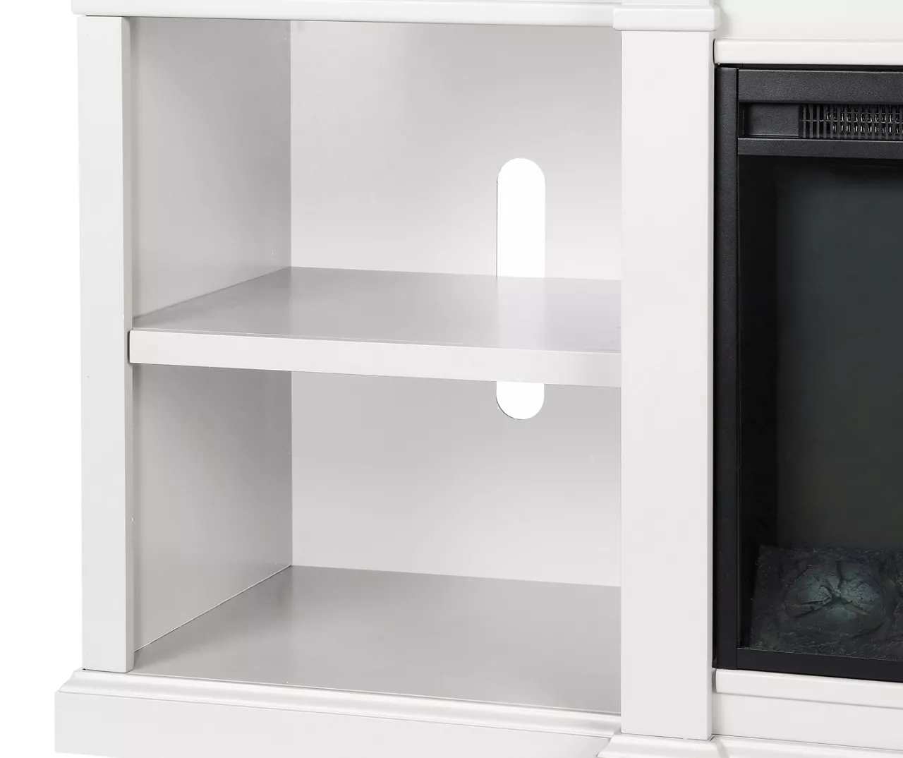 65" Wilton White Electric Fireplace Console 65" Wilton White Electric Fireplace Console -Home Furniture Store 810464999 5