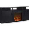 63" Bridgeport Black Electric Fireplace Console -Home Furniture Store 810465001 4