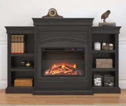 69" Shoreleaf Black Mantel Electric Fireplace 4 69" Shoreleaf Black Mantel Electric Fireplace -Home Furniture Store 810465004 1