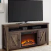 59" Century Lane Rustic Brown Electric Fireplace Console -Home Furniture Store 810465020 1