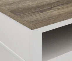 54" Bridgeport White Glass Door Electric Fireplace Console -Home Furniture Store 810465026 6