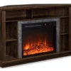 47" Flaxton Espresso Corner Electric Fireplace Console -Home Furniture Store 810465039 3
