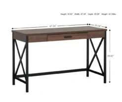 Dark Walnut Writing Desk -Home Furniture Store 810466872 A7