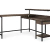 Arlenbry Gray L-Shaped Corner Desk -Home Furniture Store 810485152 3