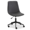 Black Faux Leather Swivel Office Chair -Home Furniture Store 810491963 2